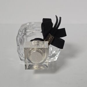 YSL/1 FL OZ/30 ml/Empty Crystal Perfume Bottle with Black Bow